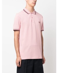 Polo brodé rose Fred Perry