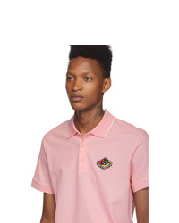 Polo brodé rose Burberry