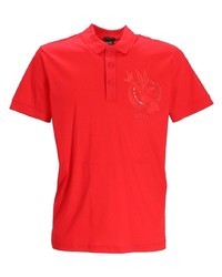 Polo brodé rouge BOSS