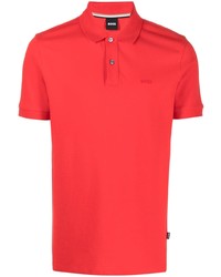 Polo brodé rouge BOSS