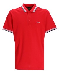 Polo brodé rouge BOSS