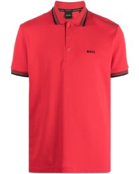 Polo brodé rouge BOSS