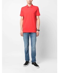 Polo brodé rouge BOSS