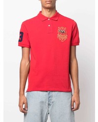 Polo brodé rouge Polo Ralph Lauren