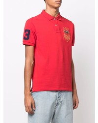 Polo brodé rouge Polo Ralph Lauren