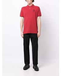 Polo brodé rouge Hackett