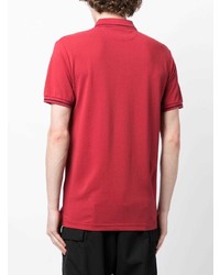 Polo brodé rouge Hackett