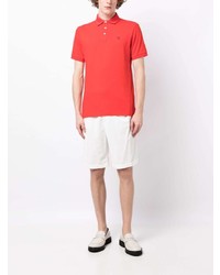 Polo brodé rouge Hackett