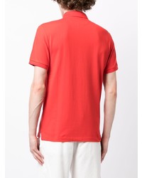 Polo brodé rouge Hackett