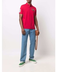 Polo brodé rouge Polo Ralph Lauren