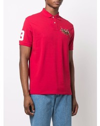 Polo brodé rouge Polo Ralph Lauren