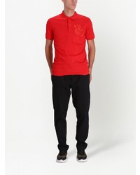 Polo brodé rouge BOSS