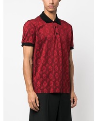 Polo brodé rouge Billionaire