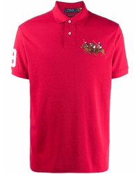 Polo brodé rouge Polo Ralph Lauren