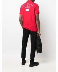 Polo brodé rouge Philipp Plein