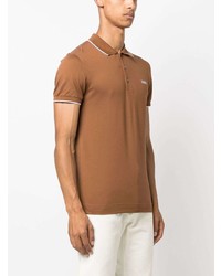 Polo brodé tabac Zegna