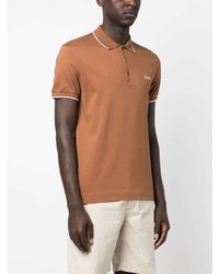 Polo brodé tabac Zegna