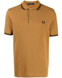Polo brodé tabac Fred Perry