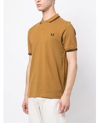 Polo brodé tabac Fred Perry