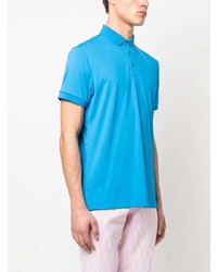 Polo brodé turquoise J. Lindeberg