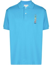 Polo brodé turquoise Lacoste