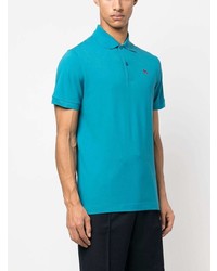 Polo brodé turquoise Etro