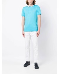 Polo brodé turquoise BOSS