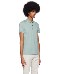 Polo brodé vert foncé Zegna