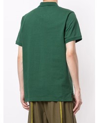 Polo brodé vert foncé Kenzo