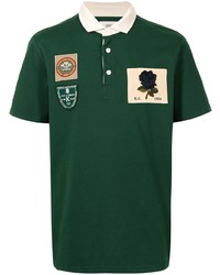 Polo brodé vert foncé Kent & Curwen