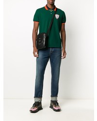 Polo brodé vert foncé DSQUARED2