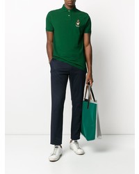 Polo brodé vert foncé Polo Ralph Lauren