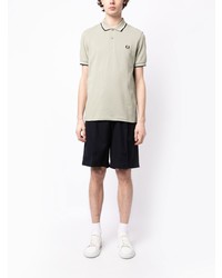 Polo brodé vert menthe Fred Perry