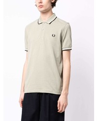 Polo brodé vert menthe Fred Perry