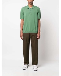 Polo brodé vert menthe A.P.C.