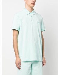 Polo brodé vert menthe Karl Lagerfeld