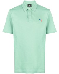 Polo brodé vert menthe PS Paul Smith