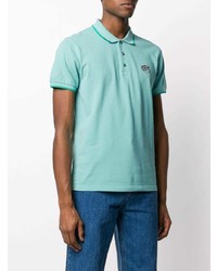 Polo brodé vert menthe Kenzo