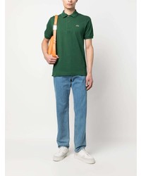 Polo brodé vert Lacoste