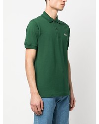 Polo brodé vert Lacoste