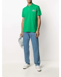 Polo brodé vert Lacoste