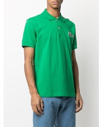 Polo brodé vert Lacoste