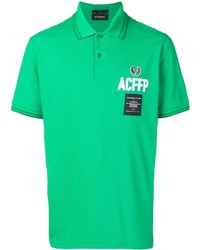 Polo brodé vert Fred Perry X Art Comes First