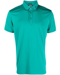 Polo brodé vert J. Lindeberg