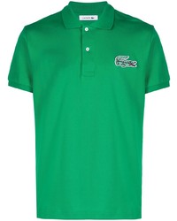 Polo brodé vert Lacoste