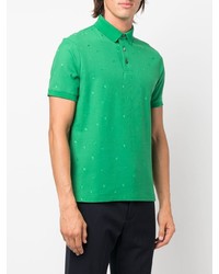 Polo brodé vert Emporio Armani