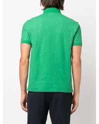 Polo brodé vert Emporio Armani