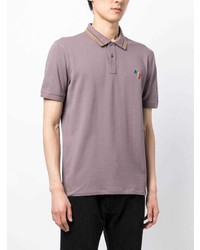 Polo brodé violet clair PS Paul Smith