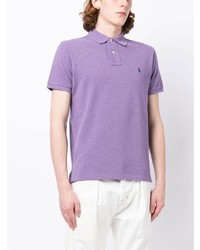 Polo brodé violet clair Polo Ralph Lauren