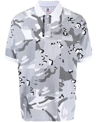 Polo camouflage gris AAPE BY A BATHING APE